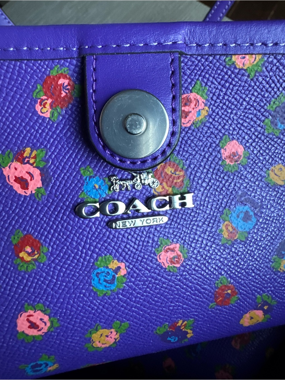 Reversible COACH City Tote PURPLE - RARE & HTF! - Picture 12 of 13